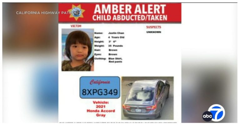 Child located unharmed following Amber Alert