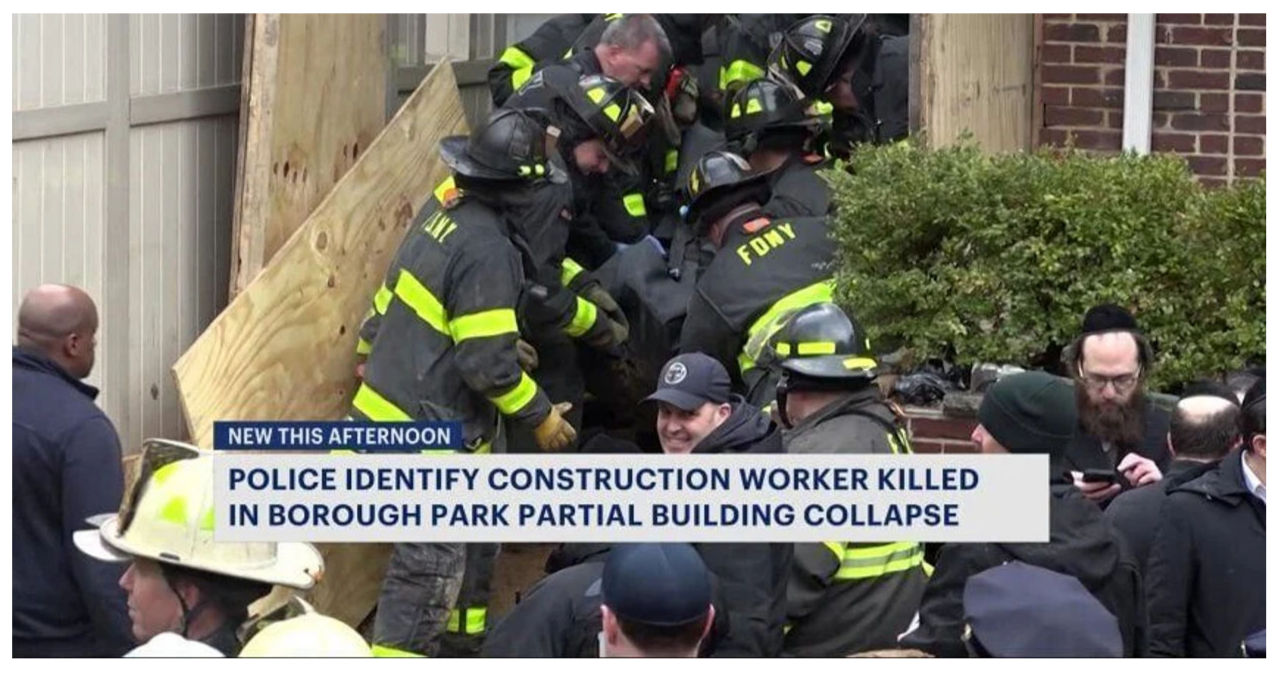 Construction worker's identity revealed in fatal Borough Park building collapse