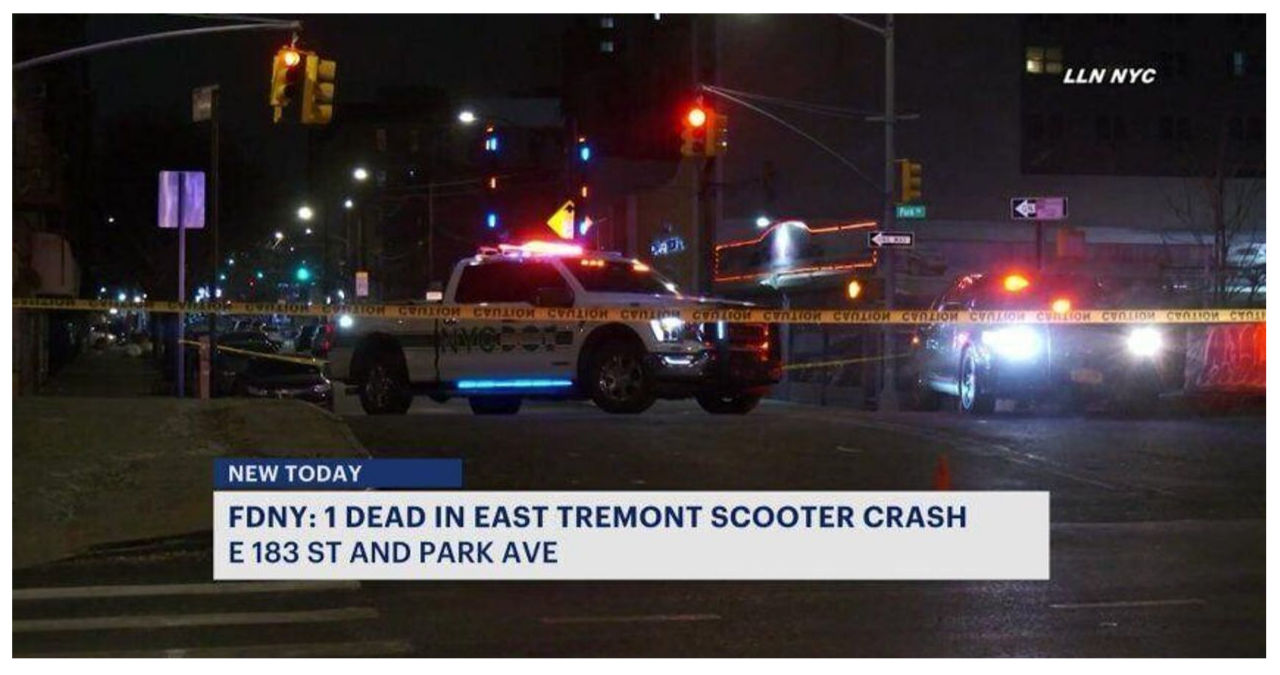 Fatal Collision in East Tremont: Man on Moped Dies, NYPD Reports