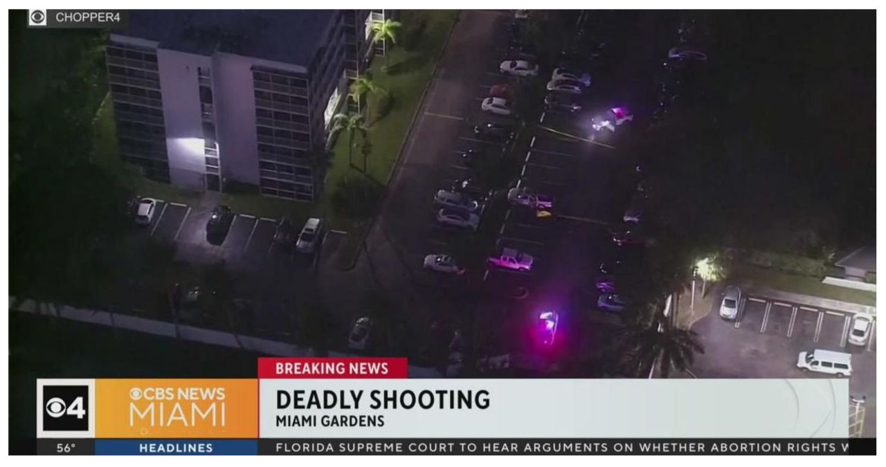 Fatal shooting in Miami Gardens leaves one person dead