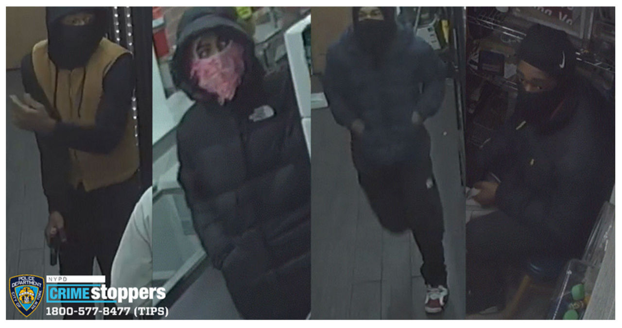 Police searching for four suspects following armed robbery at East Village deli