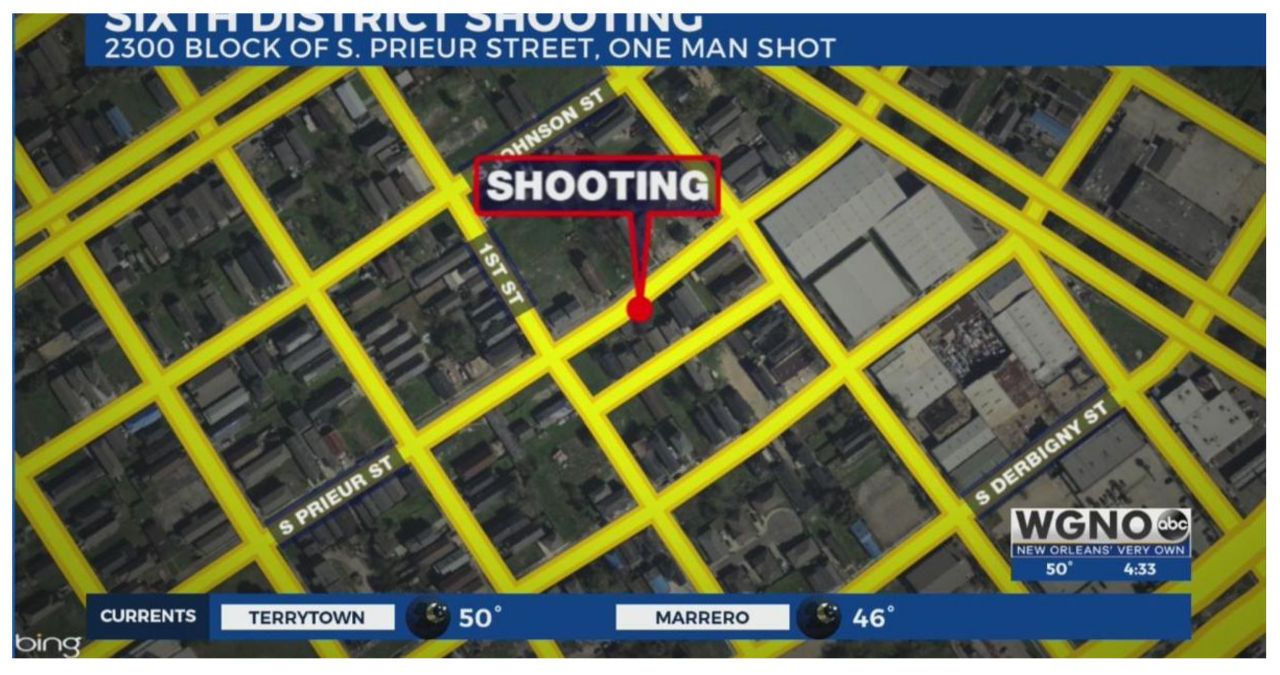 Shooting incidents occur in Central City and Hollygrove, leaving one man and one woman injured