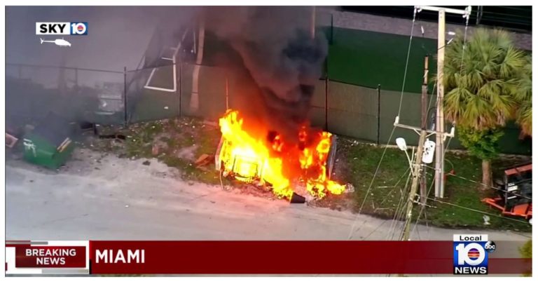 Traffic delays in Miami due to major rubbish fires on I-95