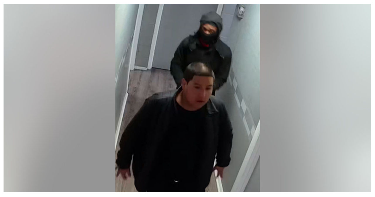 Police investigators are searching for suspects involved in a burglary