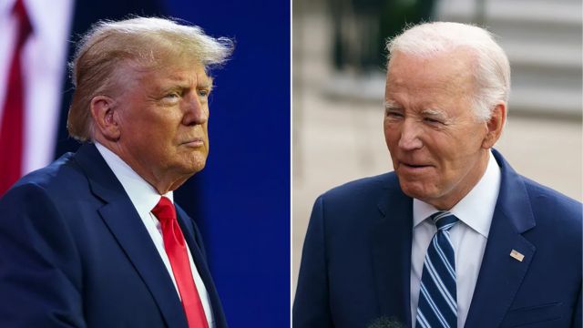 Survey shows Trump ahead of Biden in crucial swing states