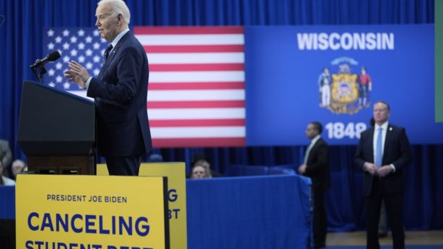 Biden unveils additional measures to alleviate student loan burden in crucial Wisconsin region