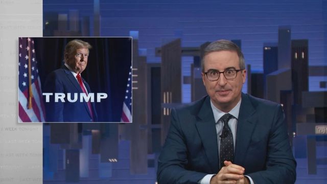 John Oliver ridicules Trump's efforts to sell products in order to finance his legal issues